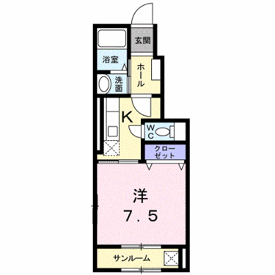 カメリア　プレイスＢ 103【管理NO：1-013122302-01030】 ★家具家電は申し込み後に搬入します★ ★2026年12月中旬入居可能★の外観画像
