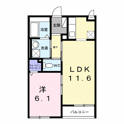 アドシールＫＯＳＵＧＥ 202【管理NO：1-099310401-02020】 ★家具家電は申し込み後に搬入します★ ★2026年11月上旬入居可能★の外観画像