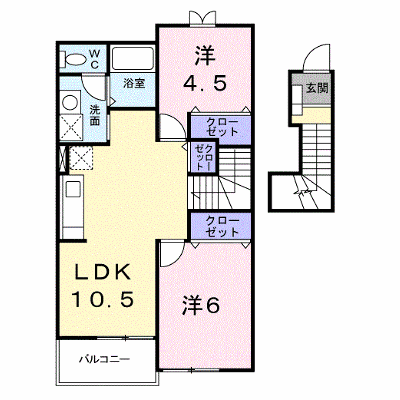 アムール 205【管理NO：1-010518301-02040】 ★家具家電は申し込み後に搬入します★ ★2026年11月中旬入居可能★の外観画像