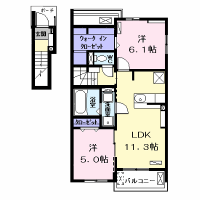 キラーナ　Ⅱ 201【管理NO：1-024992802-02010】 ★家具家電は申し込み後に搬入します★ ★2026年10月下旬入居可能★の外観画像
