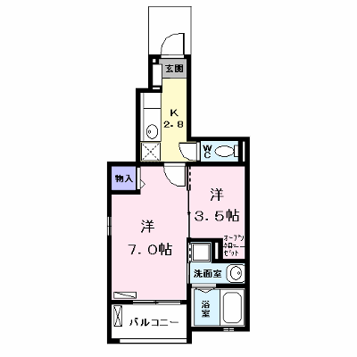 メゾンＭ＆Ｍ　Ⅱ 102【管理NO：1-018892001-01020】 ★家具家電は申し込み後に搬入します★ ★2026年10月中旬入居可能★の外観画像