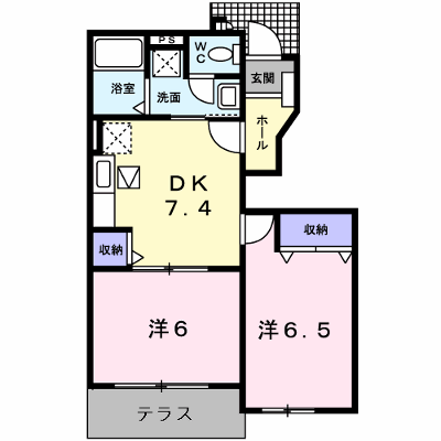 プリーマＫ　Ⅲ 102【管理NO：1-012235901-01020】 ★家具家電は申し込み後に搬入します★ ★2026年11月中旬入居可能★の外観画像