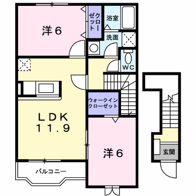 クラールＢ 201【管理NO：1-012990102-02010】 ★家具家電は申し込み後に搬入します★ ★2026年10月下旬入居可能★の外観画像