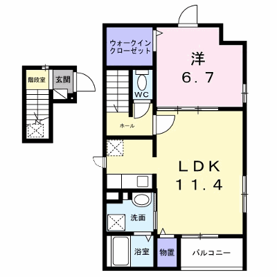 ステラータ 201【管理NO：1-027670001-02010】 ★家具家電は申し込み後に搬入します★ ★2026年11月下旬入居可能★の外観画像