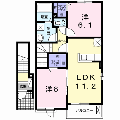 メゾン　ジェルメⅡ 201【管理NO：1-019341301-02010】 ★家具家電は申し込み後に搬入します★ ★2026年11月中旬入居可能★の外観画像