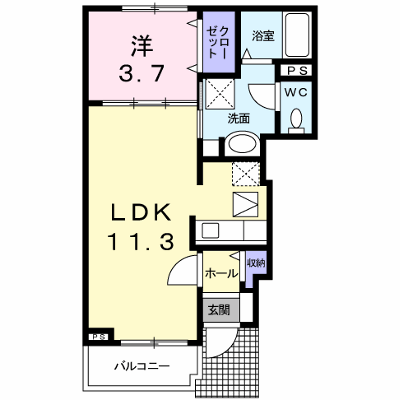 シャンドフルールＣ 102【管理NO：1-016560201-01020】 ★家具家電は申し込み後に搬入します★ ★2026年12月中旬入居可能★の外観画像