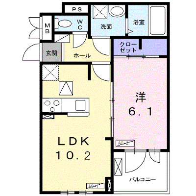 ヴィラ・コスタリカ 103【管理NO：1-026104101-01030】 ★家具家電は申し込み後に搬入します★ ★2026年11月上旬入居可能★の外観画像