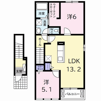 ライオンハートＢ 203【管理NO：1-019714802-02030】 ★家具家電は申し込み後に搬入します★ ★2026年11月上旬入居可能★の外観画像