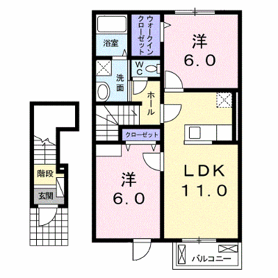 ベル・ヴィオラＫⅠ 202【管理NO：1-018255201-02020】 ★家具家電は申し込み後に搬入します★ ★2026年11月中旬入居可能★の外観画像