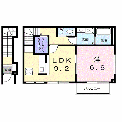 アルカンシェル庄内Ⅰ 202【管理NO：1-012245601-02020】 ★家具家電は申し込み後に搬入します★ ★2026年11月上旬入居可能★の外観画像