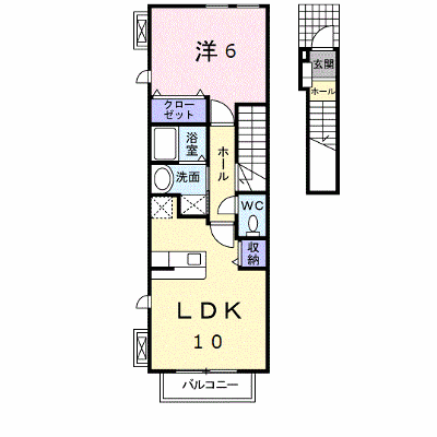 セイバリーＫⅡ 205【管理NO：1-016167201-02040】 ★家具家電は申し込み後に搬入します★ ★2026年11月中旬入居可能★の外観画像