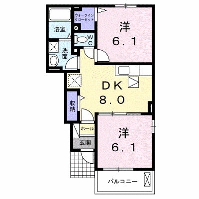 サフラン　Ａ 102【管理NO：1-019925001-01020】 ★家具家電は申し込み後に搬入します★ ★2026年11月上旬入居可能★の外観画像