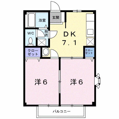グリーンパークⅠ 201【管理NO：1-005391801-02010】 ★家具家電は申し込み後に搬入します★ ★2026年11月中旬入居可能★の外観画像