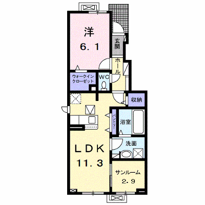 Ｒｏｓｅｃｏｌｏｒ　Ｂ 104【管理NO：1-027030602-01040】 ★家具家電は申し込み後に搬入します★ ★2026年10月上旬入居可能★の外観画像