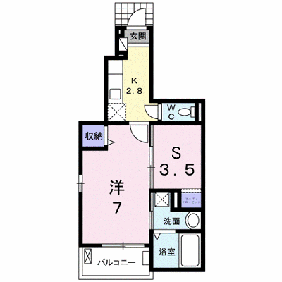 エレガントヴィエⅢ 103【管理NO：1-018740001-01030】 ★家具家電は申し込み後に搬入します★ ★2026年10月中旬入居可能★の外観画像
