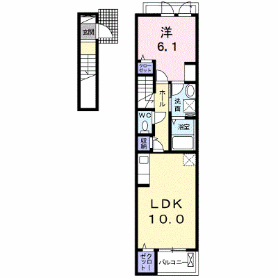 ラフィーネ・ロジュマン　Ⅰ 203【管理NO：1-026314101-02030】 ★家具家電は申し込み後に搬入します★ ★2026年10月下旬入居可能★の外観画像
