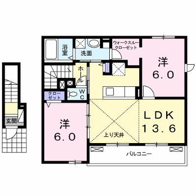 ル・ブラン 202【管理NO：1-023828601-02020】 ★家具家電は申し込み後に搬入します★ ★2026年10月中旬入居可能★の外観画像
