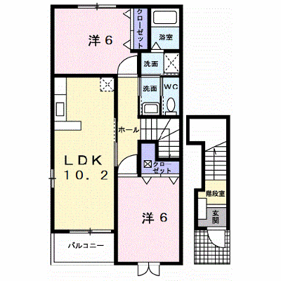 ツイン・パディーＡ 201【管理NO：1-014401101-02010】 ★家具家電は申し込み後に搬入します★ ★2026年11月上旬入居可能★の外観画像