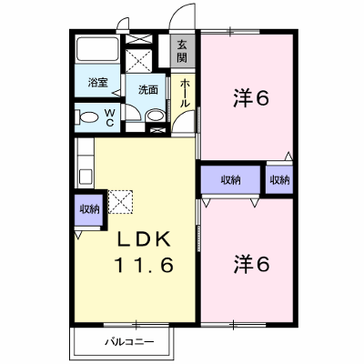 グリーンハイムＢ 201【管理NO：1-006534202-02010】 ★家具家電は申し込み後に搬入します★ ★2026年11月上旬入居可能★の外観画像