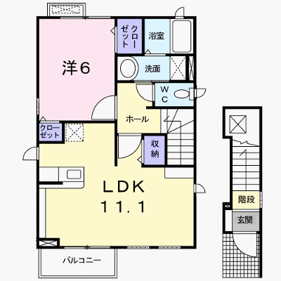レジーナ 201【管理NO：1-016722401-02010】 ★家具家電は申し込み後に搬入します★ ★2026年10月下旬入居可能★の外観画像