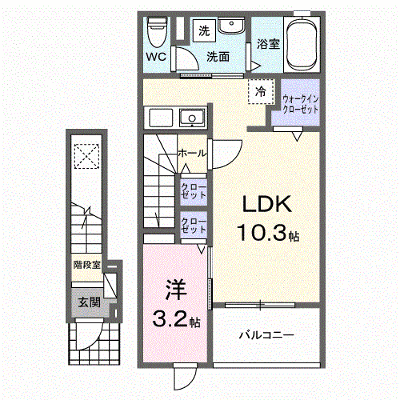 エルノア 202【管理NO：1-028594301-02020】 ★家具家電は申し込み後に搬入します★ ★2026年11月中旬入居可能★の外観画像
