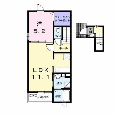 ボン・シャンスⅡ 205【管理NO：1-023363302-02050】 ★家具家電は申し込み後に搬入します★ ★2026年10月下旬入居可能★の外観画像