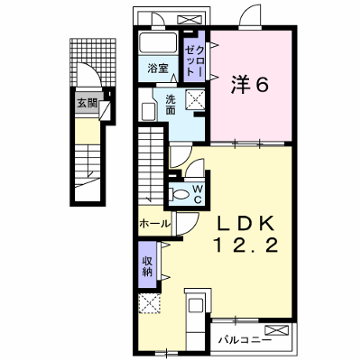 ラ　ユニエル 202【管理NO：1-025327701-02020】 ★家具家電は申し込み後に搬入します★ ★2026年10月中旬入居可能★の外観画像