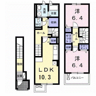 クレメント・ヒル　Ｃ 205【管理NO：1-017584003-02050】 ★家具家電は申し込み後に搬入します★ ★2026年11月上旬入居可能★の外観画像