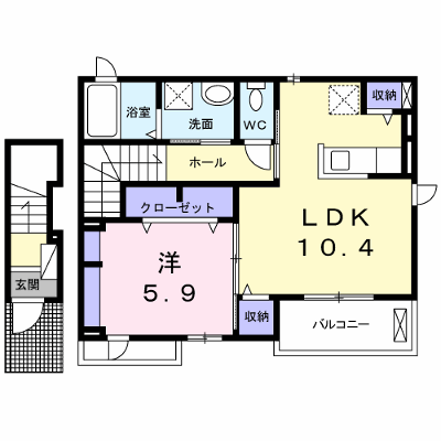 グランドソレイユ戸石 204【管理NO：1-022076101-02040】 ★家具家電は申し込み後に搬入します★ ★2026年11月上旬入居可能★の外観画像
