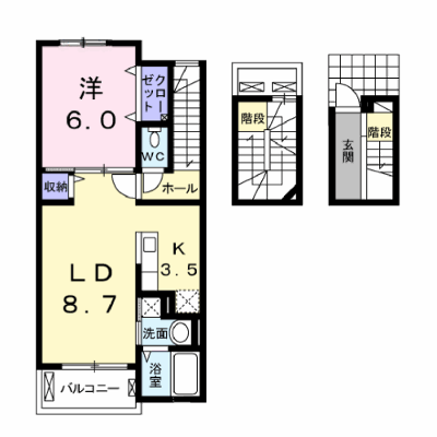 ラウレア・デュー　バリー 302【管理NO：1-022713401-03020】 ★家具家電は申し込み後に搬入します★ ★2026年11月上旬入居可能★の外観画像