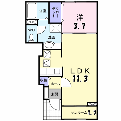 プルミエＡ 101【管理NO：1-016718301-01010】 ★家具家電は申し込み後に搬入します★ ★2026年11月上旬入居可能★の外観画像
