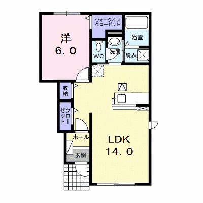 クレア 103【管理NO：1-023945401-01030】 ★家具家電は申し込み後に搬入します★ ★2026年09月下旬入居可能★の外観画像