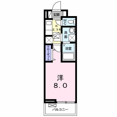 フェリーチェ 103【管理NO：1-024060701-01030】 ★家具家電は申し込み後に搬入します★の外観画像