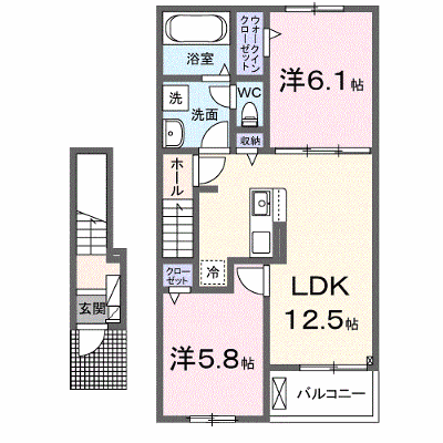 グランメゾンＢＯＮ 203【管理NO：1-028790301-02030】 ★家具家電は申し込み後に搬入します★ ★2027年03月上旬入居可能★の外観画像