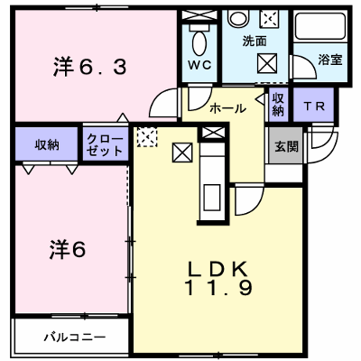シンフォニアⅠ 201【管理NO：1-013459101-02010】 ★家具家電は申し込み後に搬入します★ ★2026年11月上旬入居可能★の外観画像