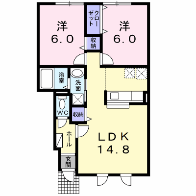 パークサイドＣ 102【管理NO：1-016685102-01020】 ★家具家電は申し込み後に搬入します★ ★2026年11月中旬入居可能★の外観画像