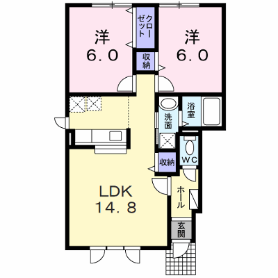 ベルブランⅡ 101【管理NO：1-016384602-01010】 ★家具家電は申し込み後に搬入します★ ★2026年11月上旬入居可能★の外観画像