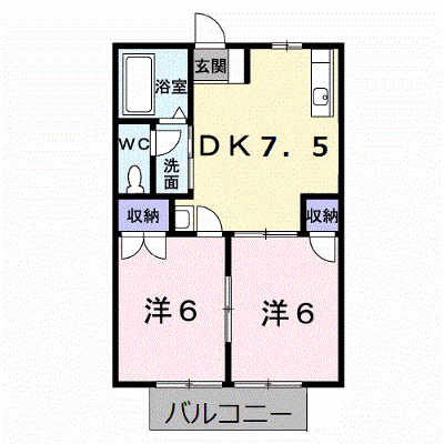 フローラ・国分寺Ｂ 202【管理NO：1-005460902-02020】 ★家具家電は申し込み後に搬入します★ ★2026年11月下旬入居可能★の外観画像
