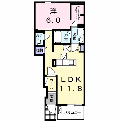 カサブランカ 102【管理NO：1-024579201-01020】 ★家具家電は申し込み後に搬入します★ ★2026年11月下旬入居可能★の外観画像