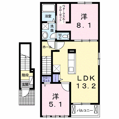 アンソレイエ　Ⅵ 204【管理NO：1-022718301-02040】 ★家具家電は申し込み後に搬入します★ ★2026年10月中旬入居可能★の外観画像