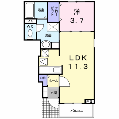 メゾンド　フルール 102【管理NO：1-017763701-01020】 ★家具家電は申し込み後に搬入します★ ★2026年10月下旬入居可能★の外観画像