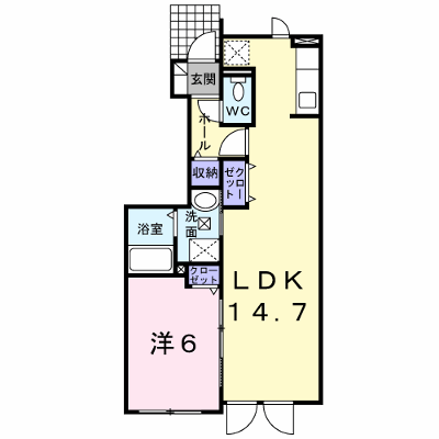 クラール・Ｓ 101【管理NO：1-014861101-01010】 ★家具家電は申し込み後に搬入します★の外観画像