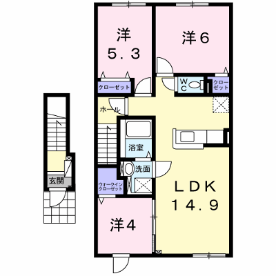 セプテットⅦ 205【管理NO：1-026537001-02050】 ★家具家電は申し込み後に搬入します★ ★2026年11月中旬入居可能★の外観画像