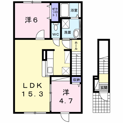 レガーレⅡ 201【管理NO：1-020770402-02010】 ★家具家電は申し込み後に搬入します★ ★2026年11月上旬入居可能★の外観画像