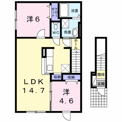 ライブヒルズ４８ 202【管理NO：1-017896801-02020】 ★家具家電は申し込み後に搬入します★ ★2026年11月中旬入居可能★の外観画像