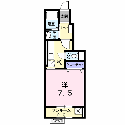 ビブレ・パルク　Ⅱ 105【管理NO：1-017279902-01050】 ★家具家電は申し込み後に搬入します★ ★2026年11月中旬入居可能★の外観画像