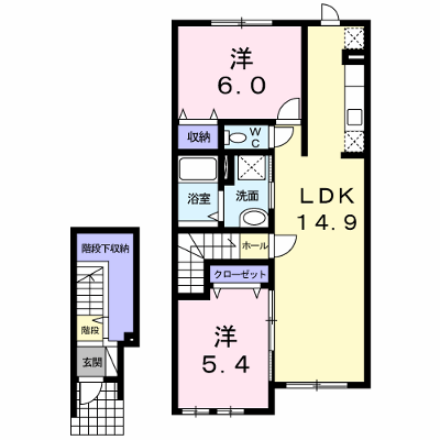 オビイーズ 202【管理NO：1-016998301-02020】 ★家具家電は申し込み後に搬入します★ ★2026年11月中旬入居可能★の外観画像
