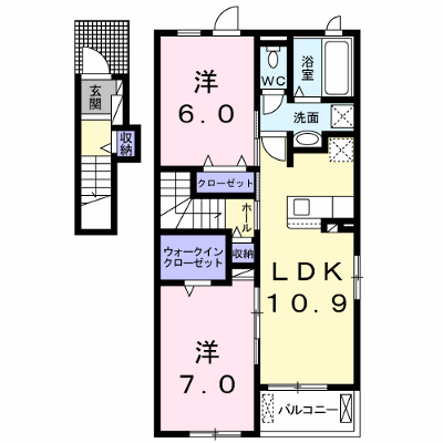 イリーデ吉長 201【管理NO：1-024968101-02010】 ★家具家電は申し込み後に搬入します★ ★2026年11月上旬入居可能★の外観画像