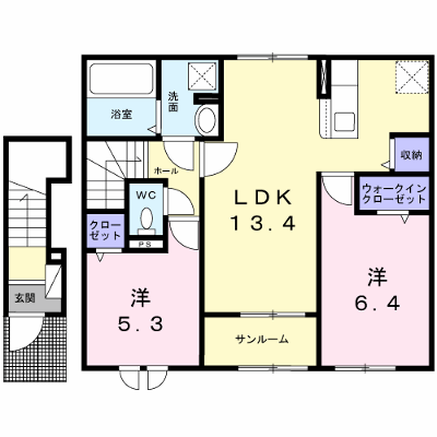 セラヴィ 204【管理NO：1-027352501-02040】 ★家具家電は申し込み後に搬入します★ ★2026年11月下旬入居可能★の外観画像