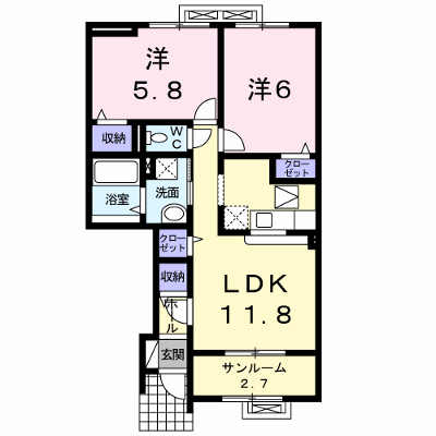 トゥー・ル・モンド 102【管理NO：1-016002101-01020】 ★家具家電は申し込み後に搬入します★ ★2026年11月上旬入居可能★の外観画像
